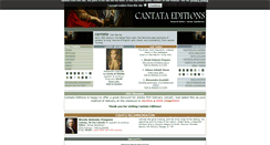 Desktop Screenshot of baroquecantata.com